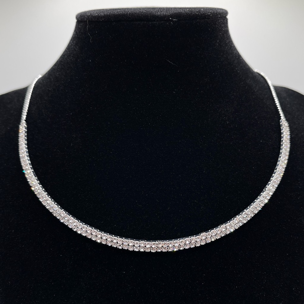 INC International Concepts 16" Crystal Collar Necklace